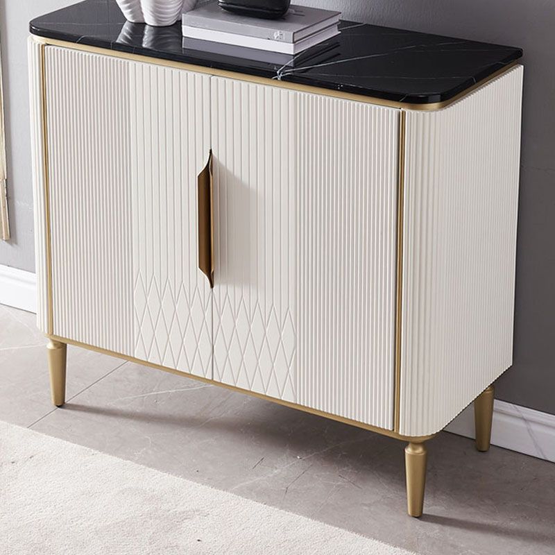Glam Buffet Server Marble Dining Server con porte per sala da pranzo
