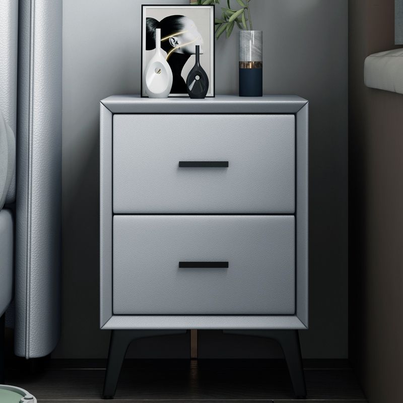 Modern Slate Top Night Table Bedroom 2 Drawers Night Stand with Legs Clearhalo 'Bedroom Furniture' 'furn' 'furn_night_stand' 'Furniture' 'night_stand' 'Nightstands' 1200x1200_b5eba425-3c7a-4df0-b7f9-c3494c0f6206