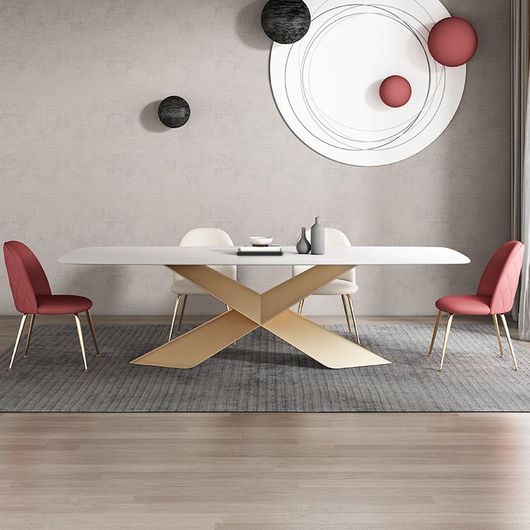 Modern Sintered Stone Dining Set 1/4/5/7 Pieces Dining Set for Home Use Clearhalo 'Dining Room Sets' 'Dining Tables & Seating' 'dining_room_set' 'furn' 'furn_dining_room_set' 'Furniture' 'Kitchen & Dining Furniture' 1200x1200_b5ec276f-3034-424f-8beb-63621d789b51