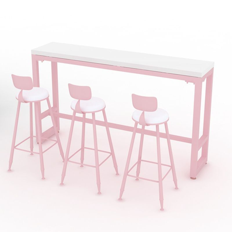 Moderno tavolo da barre da barre da 1/5 pezzi Set di rettangolo di pietra per caffè