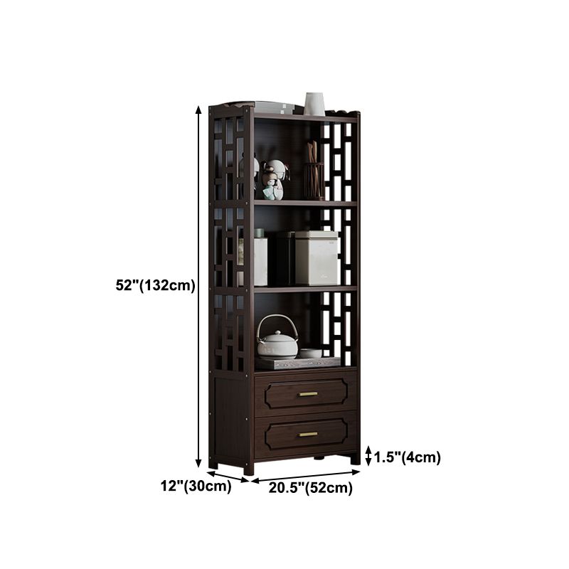 Stellatura in stile moderno bosco marrone con cassetto per soggiorno