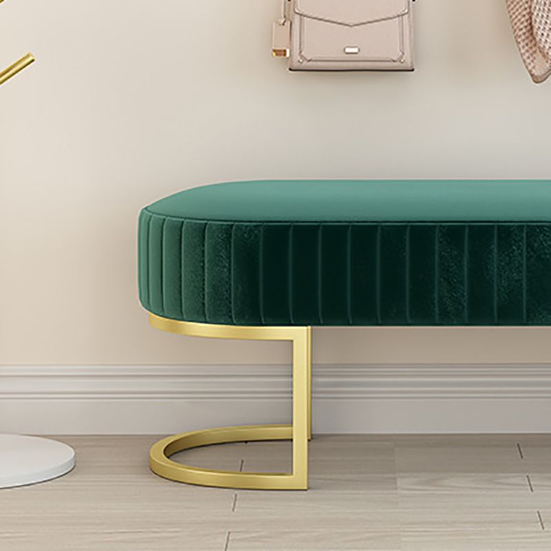 Glam 16" W Seating Bench Solid Color Cushioned Entryway and Bedroom Bench Clearhalo 'Benches' 'Chairs & Seating' 'furn' 'furn_benches' 'Furniture' 'Living Room Furniture' 1200x1200_b5ef874f-e3b9-47ee-af01-9d06309709b5