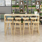 Industrial Style Bar Table Solid Wood Light Brown Milk Tea Shop Casual Bar Table Clearhalo 'Bar Furniture' 'Bar Tables' 'bar_tables' 'furn' 'furn_bar_tables' 'Furniture' 'furniture_bar_tables' 'Kitchen & Dining Furniture' 1200x1200_b5efb8fb-f971-436d-acbb-482f4002edc7