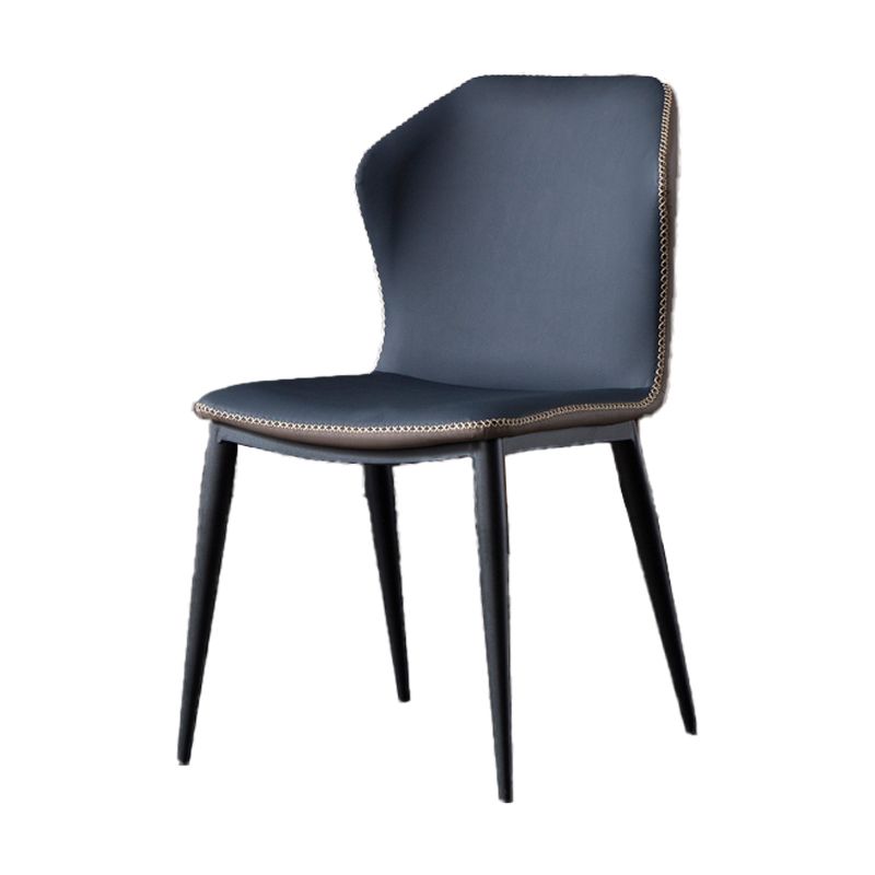 Industrial Style Faux Leather Dining Chairs Wingback Side Chair Clearhalo ' kitchen&dining_furn' 'Dining Chairs' 'Dining Tables & Seating' 'dining_chair' 'furn' 'furn_dining_chair' 'Furniture' 'furniture_dining_chair' 'Kitchen & Dining Furniture' 'kitchen' 1200x1200_b5efc5e2-a7bb-4737-bd34-87c4561dd1fc