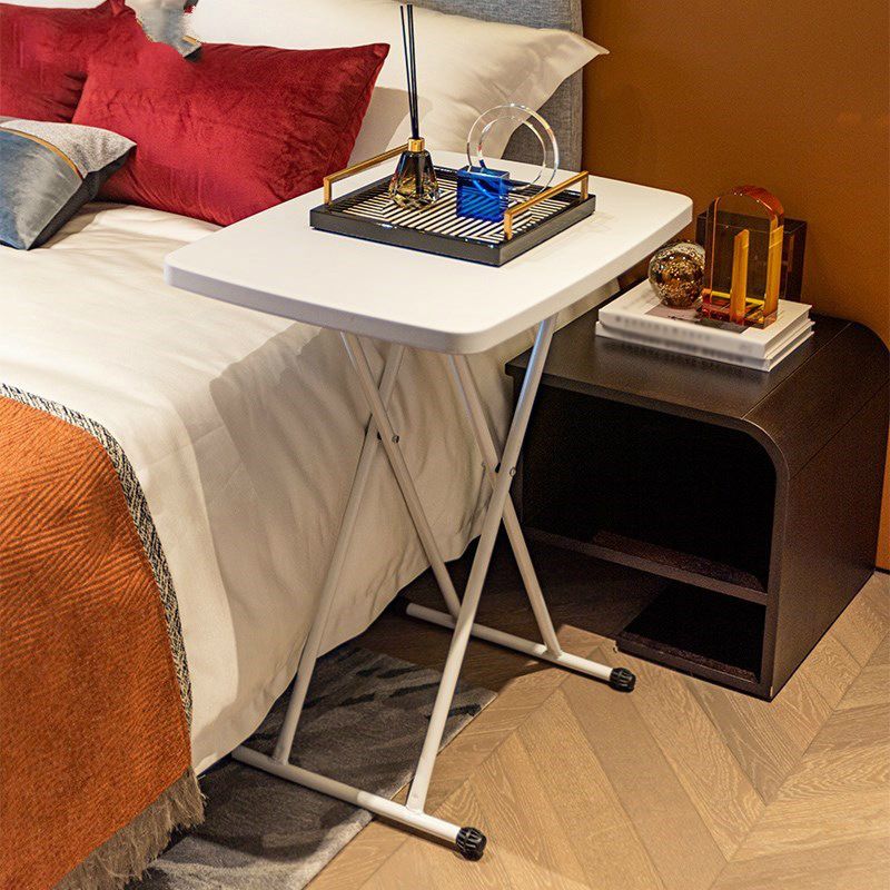 Modern Style Desk Home Writing Desk Plastic Adjustable Folding Table 29.9"L X 19.6"W Clearhalo 'furn' 'furn_office_desk' 'Furniture' 'Office Desks' 'Office Furniture' 'office_desk' 1200x1200_b5efc7ee-0f74-4811-94e4-62ed088a7ac3