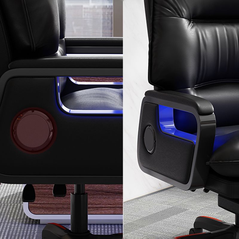 Chaise de bureau de bureau moderne de base en nylon avec armes rembourrées