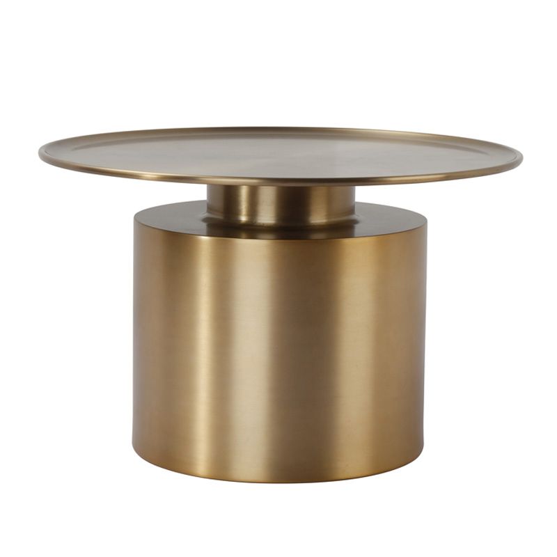 Metal Pedestal End Table Round Solid Color Side End Table for Living Room Clearhalo 'Coffee & Accent Tables' 'End & Side Tables' 'end_side_table' 'end_side_tables' 'furn' 'furn_end_side_tables' 'Furniture' 'furniture_end_side_table' 'Living Room Furniture' 1200x1200_b5f2298e-166c-4189-9901-4869bee1b338