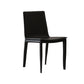 Contemporary Metal Dining Room Chair Armless Leather Dining Chair for Home Use