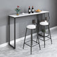 Artificial Marble Top Bar Table 42-inch Height Industrial Bistro Table for Restaurant Clearhalo 'Bar Furniture' 'Bar Tables' 'bar_tables' 'furn' 'furn_bar_tables' 'Furniture' 'furniture_bar_tables' 'Kitchen & Dining Furniture' 1200x1200_b5f83454-f3c9-40de-9a9e-01804a0d392e