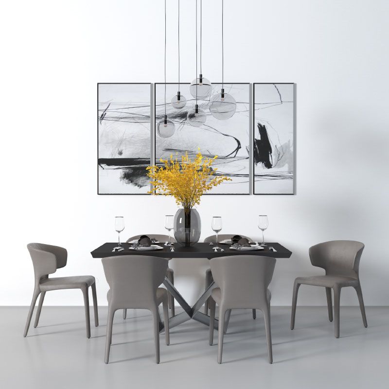 Contemporary Faux Leather Dining Chair Metal Dining Chairs for Restaurant Use Clearhalo ' kitchen&dining_furn' 'Dining Chairs' 'Dining Tables & Seating' 'dining_chair' 'furn' 'furn_dining_chair' 'Furniture' 'furniture_dining_chair' 'Kitchen & Dining Furniture' 'kitchen' 1200x1200_b5f83dfb-497e-4a59-82b1-ec716ab04628