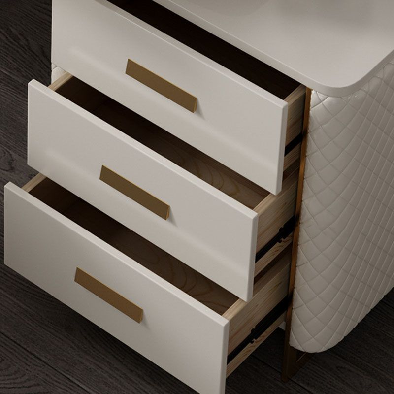 Glam houten ijdelheid make-uptafel set 5-laders kleedtafel