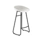 Modern Style Bar Chair PP Bucket Seat Iron Sled Legs Barstool with Footrest for Bar Clearhalo 'Bar Furniture' 'Bar Stools' 'bar_stools' 'furn' 'furn_bar_stools' 'furniture_bar_stools' 'Kitchen & Dining Furniture' 'kitchen&dining_furn' 'kitchen' 'kitchen_furn' Furniture' 1200x1200_b5f86f91-27b5-4f08-94ae-1129e8a4e946