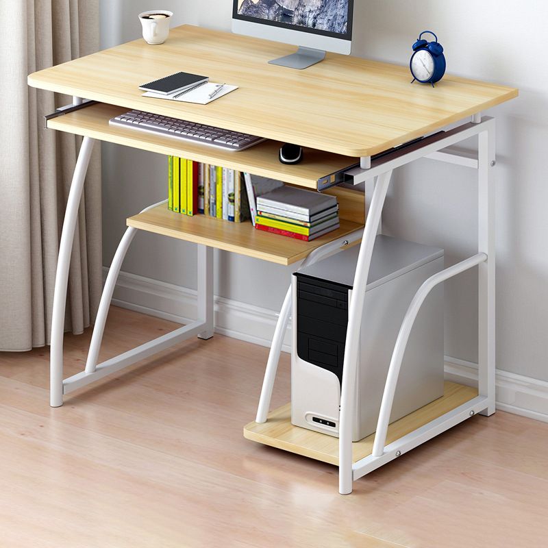 Contemporary Rectangular Computer Desk Manufactured Wood Desk,27.6"L x 15.7"W x 28"H Clearhalo 'furn' 'furn_office_desk' 'Furniture' 'Office Desks' 'Office Furniture' 'office_desk' 1200x1200_b5f969a8-73e3-4f95-8c2a-f1756172a21e