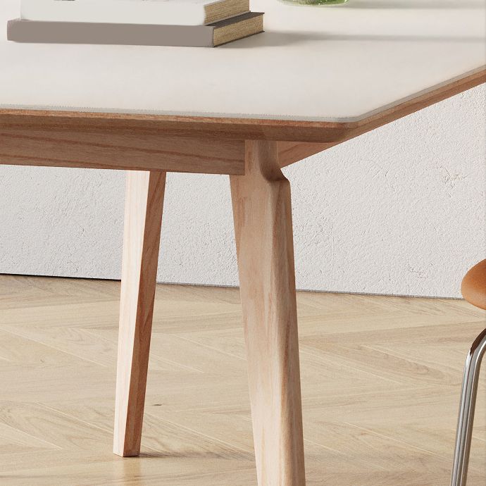 Modern 1/2/5/7 Pieces Dining Set Stone Rectangle Dining Table Set in White Clearhalo 'Dining Room Sets' 'Dining Tables & Seating' 'dining_room_set' 'furn' 'furn_dining_room_set' 'Furniture' 'Kitchen & Dining Furniture' 1200x1200_b5f981b2-1b73-4524-823f-ef39a0fdd87a