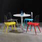 Scandinavian Plastic Dining Chairs Armless Low Back Dining Side Chair