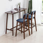 Rectangle Solid Wood Counter Height Table Modern Trestle Base in Brown and Natural Clearhalo 'Bar Furniture' 'Bar Tables' 'bar_tables' 'furn' 'furn_bar_tables' 'Furniture' 'Kitchen & Dining Furniture' 1200x1200_b5fb300b-edda-4aae-9dbf-a3246f993609