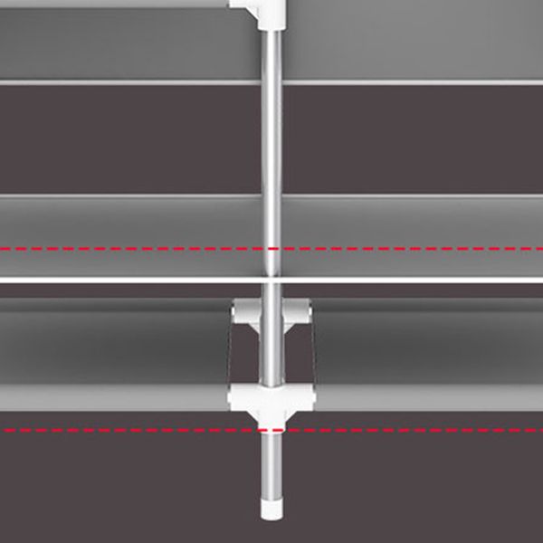 Armario de armario con bisagras Armario de armario con varilla de ropa