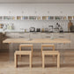 Table à manger de style simplicité Table en bois massif naturel pour la cuisine à la maison