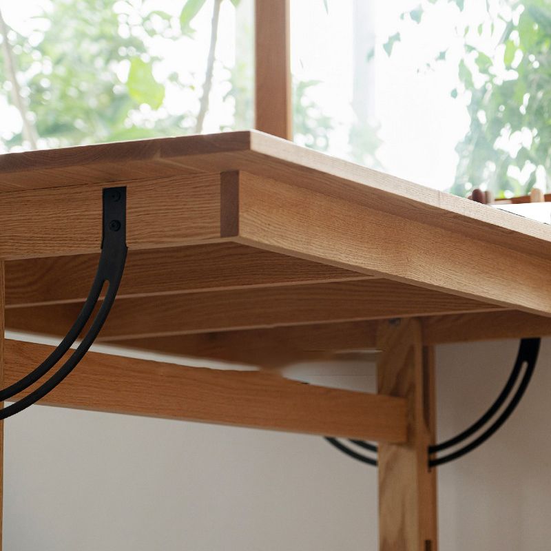 Tavolo da disegno angolo regolabile scrivania in legno massiccio con ruote di caster