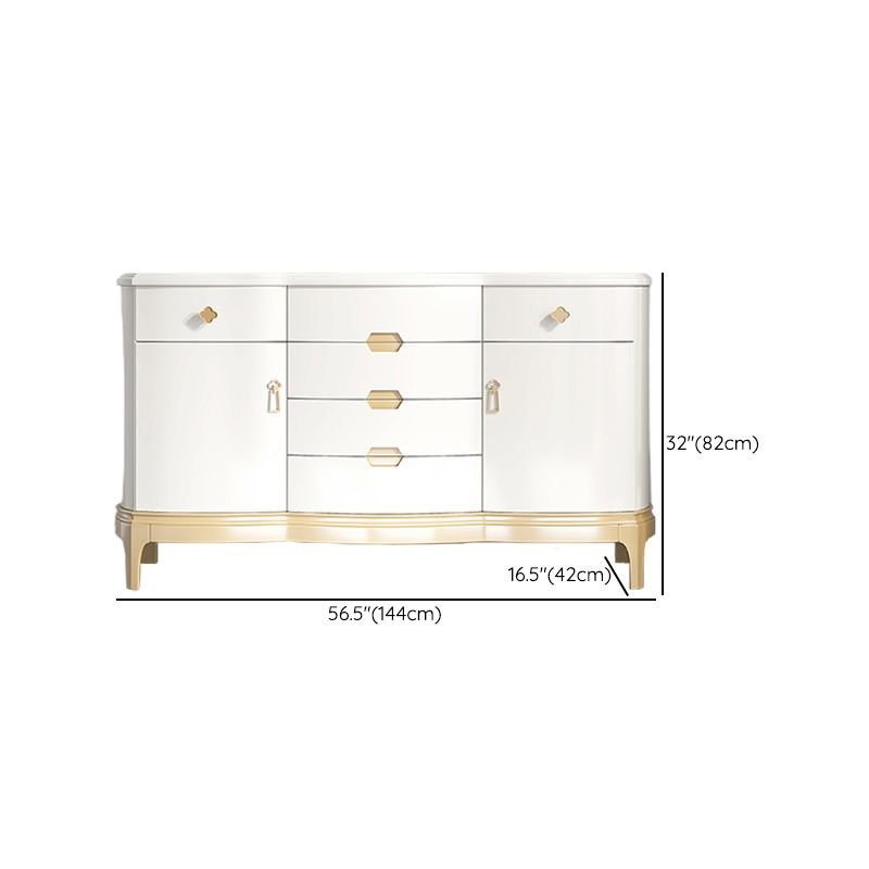 Classic Glam Horizontal Double Dresser Rubber Wood Storage Chest Dresser for Bedroom Clearhalo 'Bedroom Furniture' 'Dressers & Chests' 'dressers_chests' 'furn' 'furn_dressers_chests' 'Furniture' 1200x1200_b5ffdf30-7cd1-486b-8a13-6b6afb46cd9a