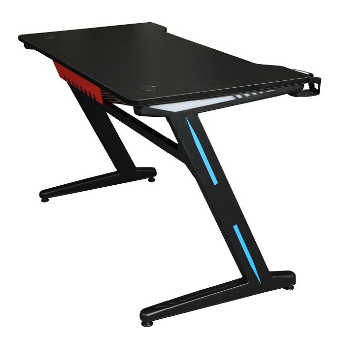 Destina di gioco moderni da 23 "Black rettangolare in legno rettangolare da ufficio