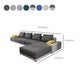Contemporary Style Seating Pillows Recessed Arm Living Room Stationary Sofa Clearhalo 'furn' 'furn_sectionals' 'Furniture' 'Living Room Furniture' 'Sectionals' 1200x1200_b6032285-1392-4c59-abd7-8e19def68bde