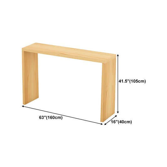 Nordic Rectangle Bar Counter Table Wooden Dining Table for Kitchen Clearhalo 'Bar Furniture' 'Bar Tables' 'bar_tables' 'furn' 'furn_bar_tables' 'Furniture' 'furniture_bar_tables' 'Kitchen & Dining Furniture' 1200x1200_b603f151-df47-4624-b425-7caf4e4f5e7f