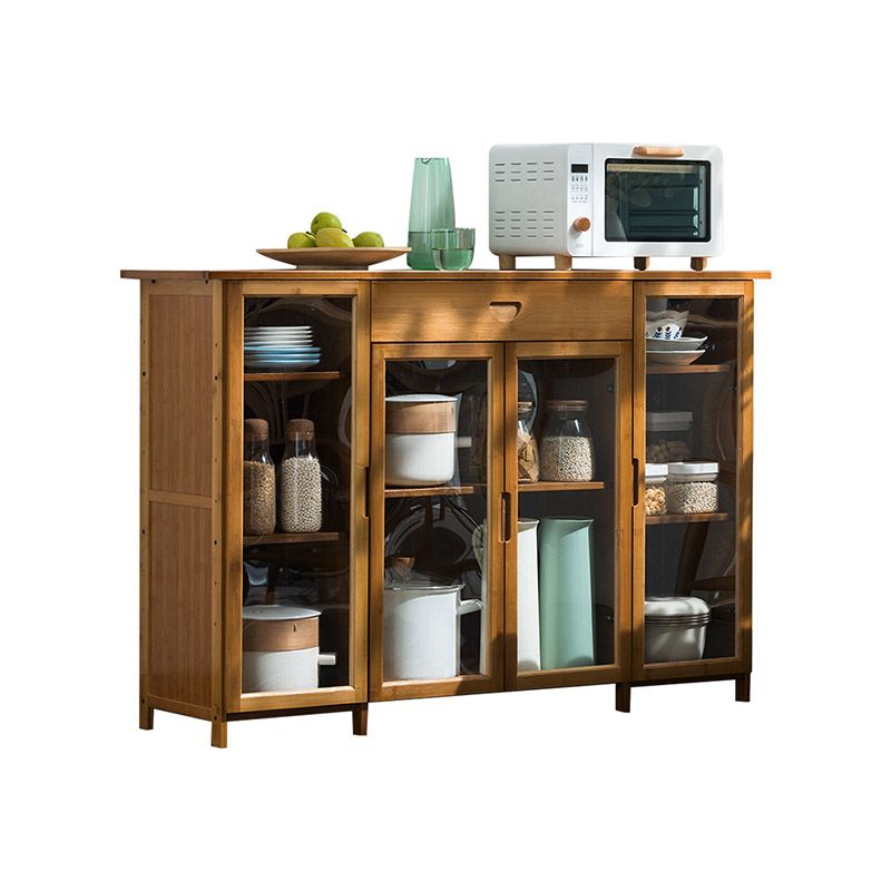 Moderno portabiatte sideboard della porta acrilica mobile in legno per l'uso della cucina