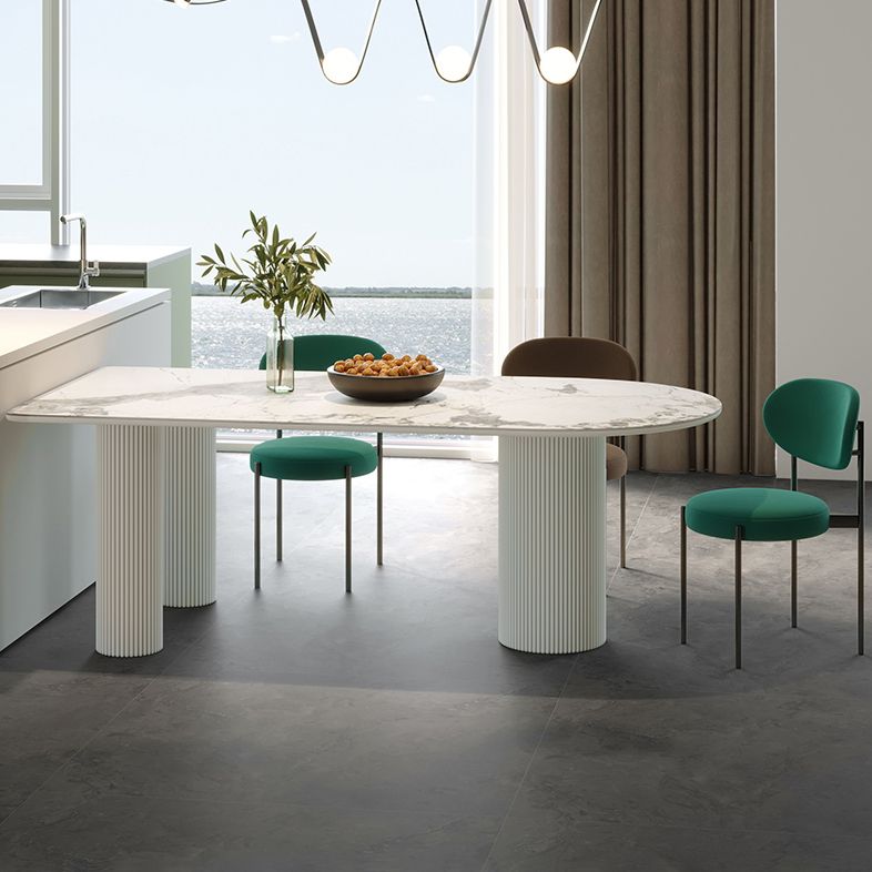 Solid Wood Contemporary Free Form Dining Table Sintered Stone Table for Dining Room and Kitchen Clearhalo ' dining_table' 'Dining Tables & Seating' 'Dining Tables' 'furn' 'furn_dining_table' 'Furniture' 'furniture_dining_table' 'Kitchen & Dining Furniture' 'kitchen&dining_furn' 'kitchen' 'kitchen_dining_table' 1200x1200_b6068825-358b-409a-87d5-1aad2cbffddd