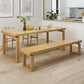 Rectangle Double Pedestal Dining Table Modern Pine Wood Table for Kitchen Dining Room Clearhalo 'Dining Tables & Seating' 'Dining Tables' 'dining_table' 'furn' 'furn_dining_table' 'Furniture' 'Kitchen & Dining Furniture' 1200x1200_b606d062-d9c1-44af-81e6-e123872d56c2