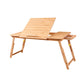 Wooden Writing Desk Contemporary Folding Office Desk in Natural