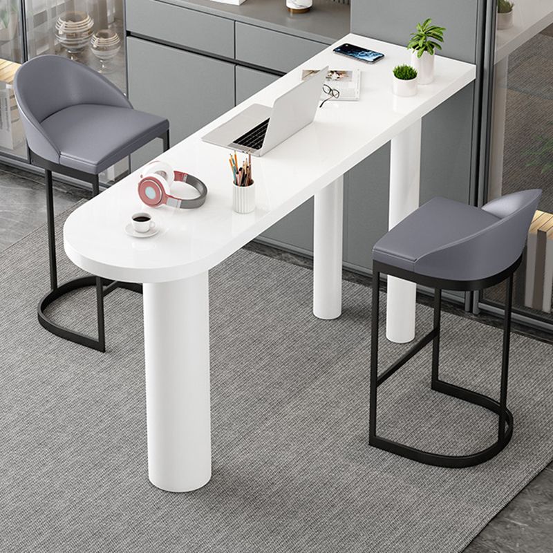 Modern Free Form Bar Table Set 1/3 Pcs Stone Top Bar Table and Upholstered Stools Clearhalo 'Bar Furniture' 'furn' 'furn_home_bar_bar_sets' 'Furniture' 'Home Bars & Bar Sets' 'home_bar_bar_sets' 'Kitchen & Dining Furniture' 1200x1200_b6090fcc-ceb1-4f5c-88e0-45fa4fbf34d9