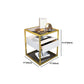 Modern Style Metallic White/gold/black Tempered Glass Table Top Nightstand Clearhalo 'Bedroom Furniture' 'furn' 'furn_night_stand' 'Furniture' 'night_stand' 'Nightstands' 1200x1200_b6096eb6-216e-4799-acf6-3f74e05d61e8