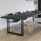 Rectangle Industrial Dining Table Solid Wood Fixed Dinette Table Clearhalo ' dining_table' 'Dining Tables & Seating' 'Dining Tables' 'furn' 'furn_dining_table' 'Furniture' 'furniture_dining_table' 'Kitchen & Dining Furniture' 'kitchen&dining_furn' 'kitchen' 'kitchen_dining_table' 1200x1200_b60a48b8-844a-4bee-948d-e5b18a8fcf7a