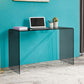Bureau d'ordinateur en verre moderne