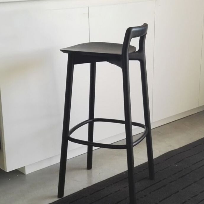 Scandinavian Solid Wood Bar Stool Living Room Faux Leather Counter Stools Clearhalo 'Bar Furniture' 'Bar Stools' 'bar_stools' 'furn' 'furn_bar_stools' 'Furniture' 'Kitchen & Dining Furniture' 1200x1200_b60bc7b7-f944-4b99-b39d-2a5f8b50e3d9