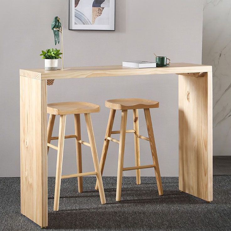 Tavolo da pranzo in legno massimo in legno massiccio tavolo da pub rettangolo in naturale