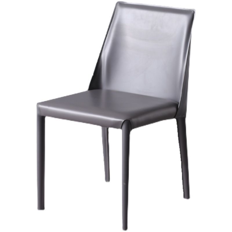 Designer Style Saddle Leather Home Side Chair Parsons Matte Finish Dining Chair(Set of 2) Clearhalo ' kitchen&dining_furn' 'Dining Chairs' 'Dining Tables & Seating' 'dining_chair' 'Furniture' 'furniture_dining_chair' 'Kitchen & Dining Furniture' 'kitchen' 1200x1200_b60e51f5-1d25-4765-94c1-474c15352c36
