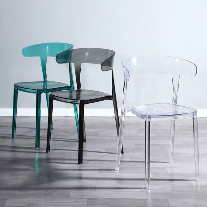 Nordic Style Plastic Dining Room Chair Open Back Dining Side Chair for Restaurant Use Clearhalo ' kitchen&dining_furn' 'Dining Chairs' 'Dining Tables & Seating' 'dining_chair' 'furn' 'furn_dining_chair' 'Furniture' 'furniture_dining_chair' 'Kitchen & Dining Furniture' 'kitchen' 1200x1200_b60e65ce-607f-4b27-bb9a-290bdd2439c7
