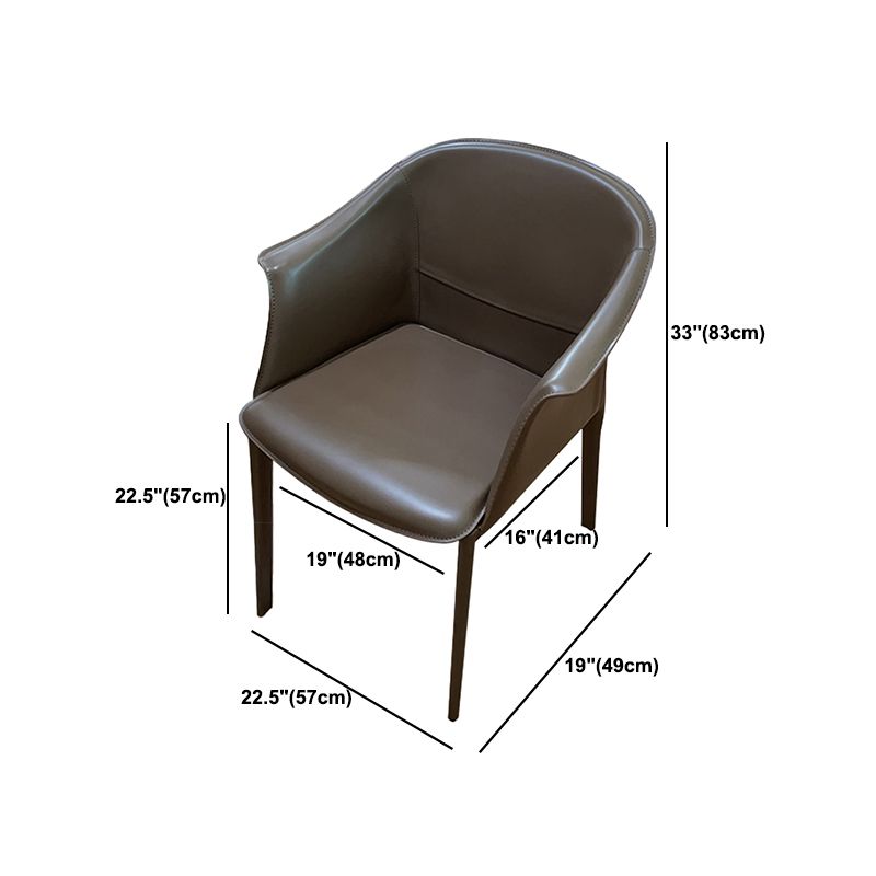 Silla de comedor contemporánea de la silla de cuero del hogar de cuero del hogar