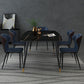 Industrial Style Stone Dining Table 4 Legs Dining Room Collection for Indoor Clearhalo 'Dining Tables & Seating' 'Dining Tables' 'dining_table' 'furn' 'furn_dining_table' 'Furniture' 'furniture_dining_table' 'Kitchen & Dining Furniture' 'kitchen' 'kitchen_dining_table' 1200x1200_b60f23d8-42e8-4adf-ae96-bdca78e22606