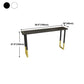 Glam Style Cocktail Bar Table 42-inch Height Wood Top Iron Frame Bar Table Clearhalo 'Bar Furniture' 'Bar Tables' 'bar_tables' 'Furniture' 'furniture_bar_tables' 'Kitchen & Dining Furniture' 'kitchen&dining_furn' 'kitchen' 1200x1200_b611decd-0781-4d86-aba1-7cf0af50b834