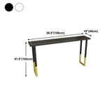 Glam Style Cocktail Bar Table 42-inch Height Wood Top Iron Frame Bar Table Clearhalo 'Bar Furniture' 'Bar Tables' 'bar_tables' 'Furniture' 'furniture_bar_tables' 'Kitchen & Dining Furniture' 'kitchen&dining_furn' 'kitchen' 1200x1200_b611decd-0781-4d86-aba1-7cf0af50b834