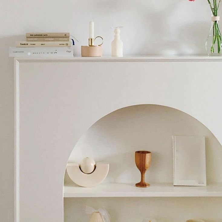 Contemporary 3 Shelves Accent Chest White 7.87-Inch D Cabinet Clearhalo 'Cabinets & Chests' 'cabinets_chests' 'furn' 'furn_cabinets_chests' 'Furniture' 'Living Room Furniture' 1200x1200_b617afc4-7b3a-4f79-bffa-f098b8c444a9