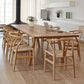 Natural Solid Wood Table Rectangular 4 Legs Table for Dining Room Clearhalo 'Dining Tables & Seating' 'Dining Tables' 'dining_table' 'furn' 'furn_dining_table' 'Furniture' 'Kitchen & Dining Furniture' 1200x1200_b617d593-6946-40f3-8c54-280a3b209a3f