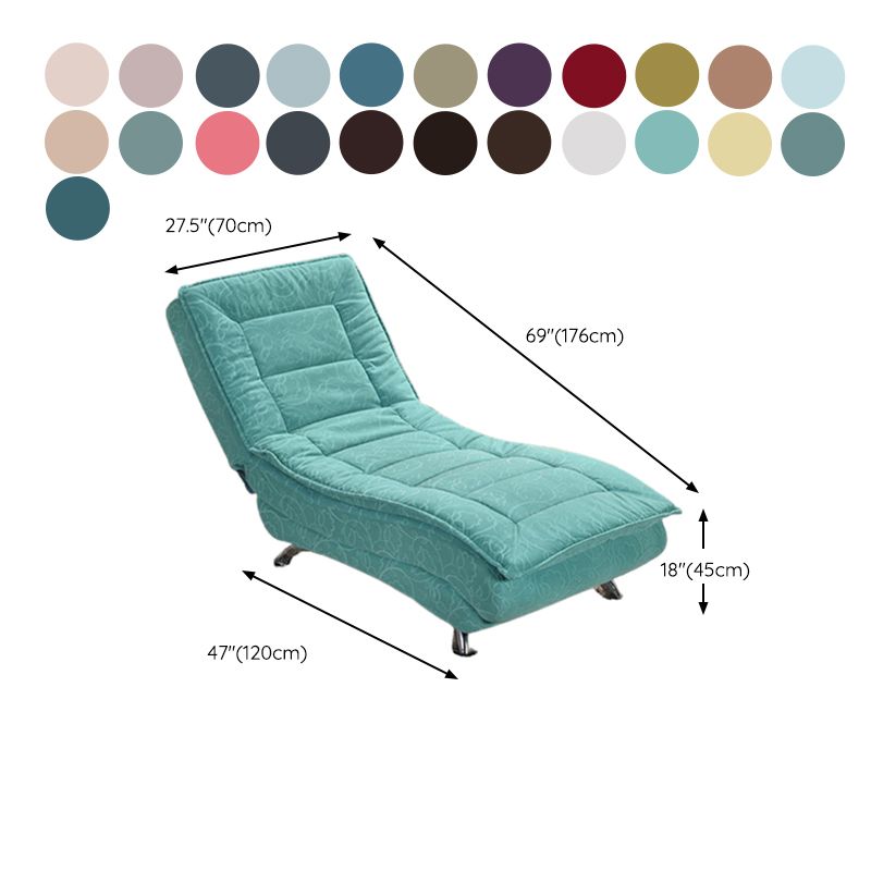 Chaise lounge acolchado moderno de cuero con brazos para sala de estar