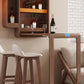 Bartisch aus massivem Holz, klappbarer Esstisch für Küche und Wohnzimmer