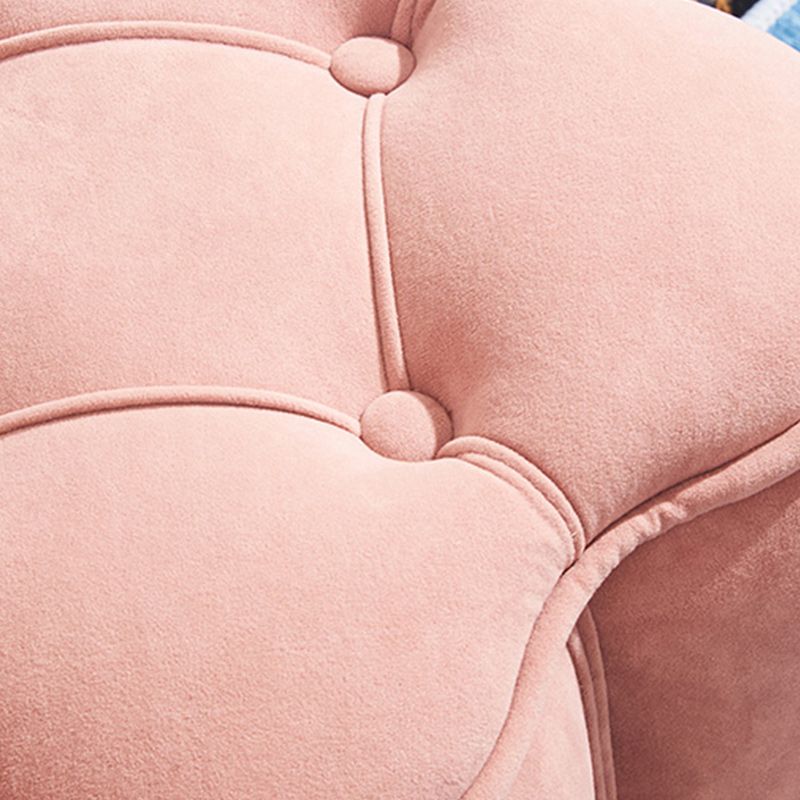 Orange Velvet Pouf Specialty Pouf Stain Resistant Indoor Pouf Clearhalo 'furn' 'furn_ottomans_poufs' 'Furniture' 'Living Room Furniture' 'Ottomans & Poufs' 'ottomans_poufs' 1200x1200_b6199854-4f6a-4920-bcc1-6f9770997371