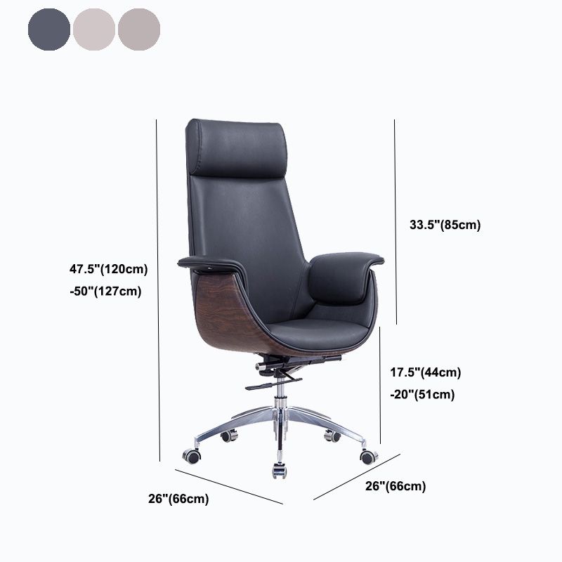 Metal Frame Office Chair Upholstered Arm High / Mid Back Task Chair with Wheels Clearhalo 'furn' 'furn_office_chair' 'Furniture' 'Office Chairs' 'Office Furniture' 'office_chair' 1200x1200_b61a6ca5-4e9b-4ae0-b392-fc5569c84fd2