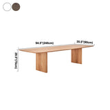 Solid Wood Contemporary Rectangular Table Wood Top Table for Kitchen and Dining Room Clearhalo ' dining_table' 'Dining Tables & Seating' 'Dining Tables' 'furn' 'furn_dining_table' 'Furniture' 'furniture_dining_table' 'Kitchen & Dining Furniture' 'kitchen&dining_furn' 'kitchen' 'kitchen_dining_table' 1200x1200_b61b18d6-5b7e-4e5e-b43d-b85de1c27ede